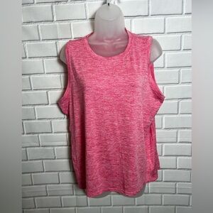 DANSKIN women sleeveless pink top/size L